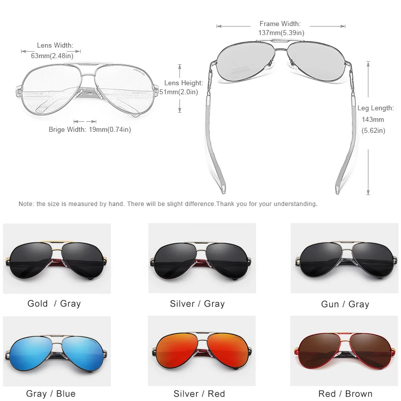 KINGSEVEN Vintage Aluminum Polarized Sunglasses